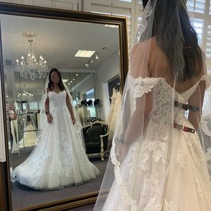 Brand new veil cathedral style never worn before